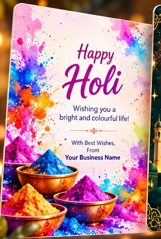 Sample Holi greeting